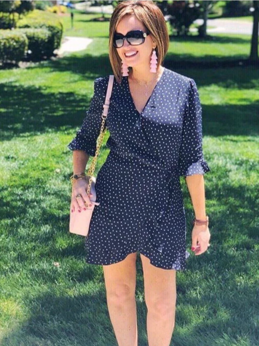 Loft Polka Dot Wrap Dress Romper‎